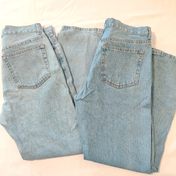 2 George Regular Denim Jeans Men 32X30 Blue Med Wash Straight Leg Pockets - Picture 2 of 13